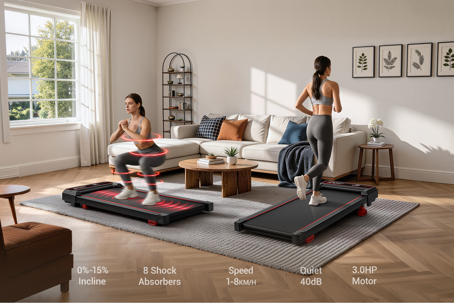 Walk. Incline.Vibrate. All in One _ Umay U19 Vibration 3-in-1 Walking Pad with 15% Incline 8 KMH