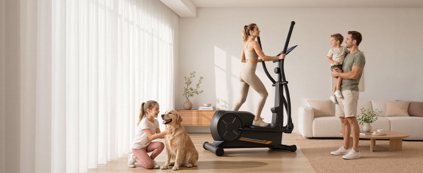 08 One Elliptical Perfect for All Family _ Umay ET30 Hyper-Quiet Magnetic Elliptical Machine