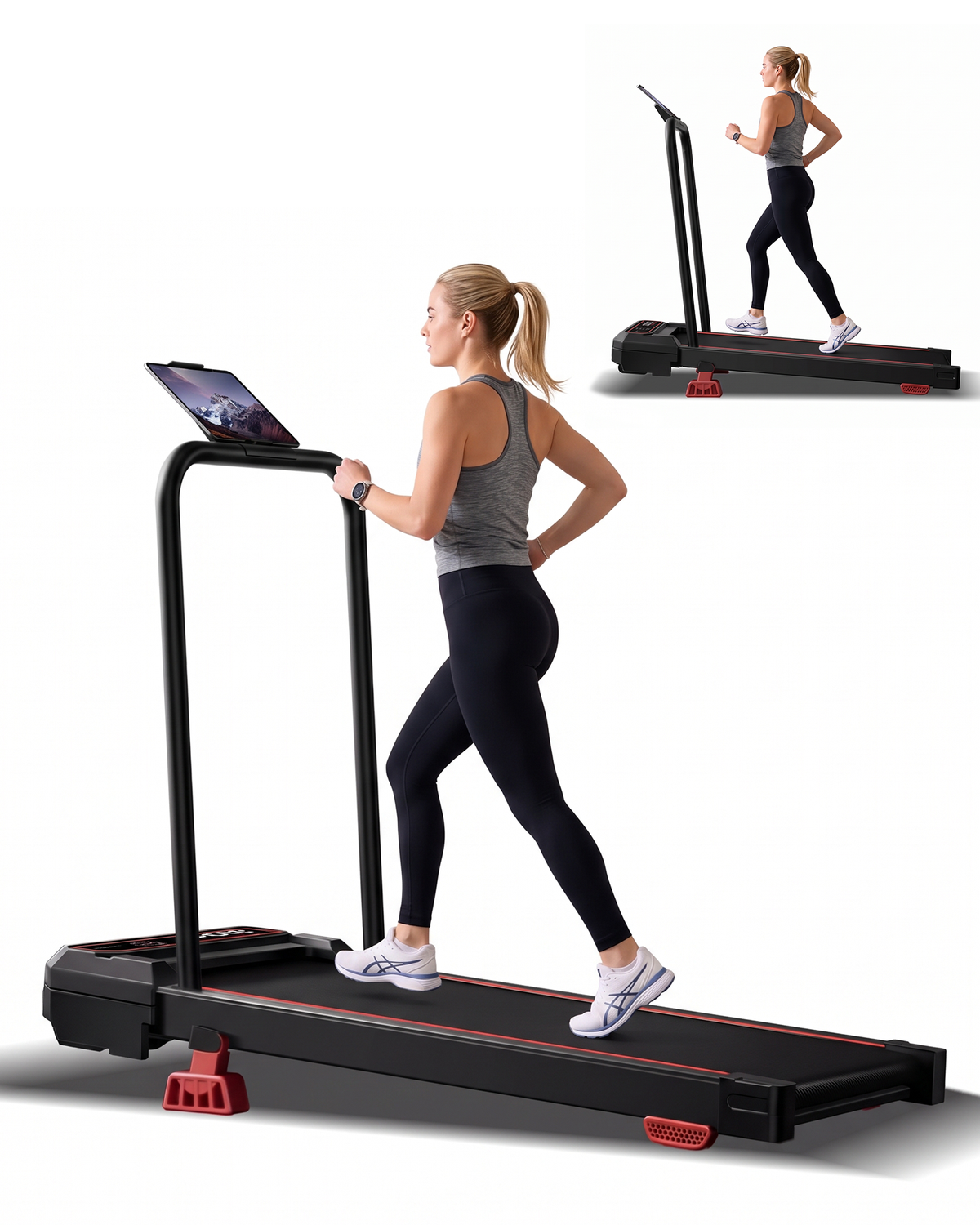 Almohadilla para caminar con vibración 3 en 1 Umay U19F con 15% de inclinación y 5 MPH