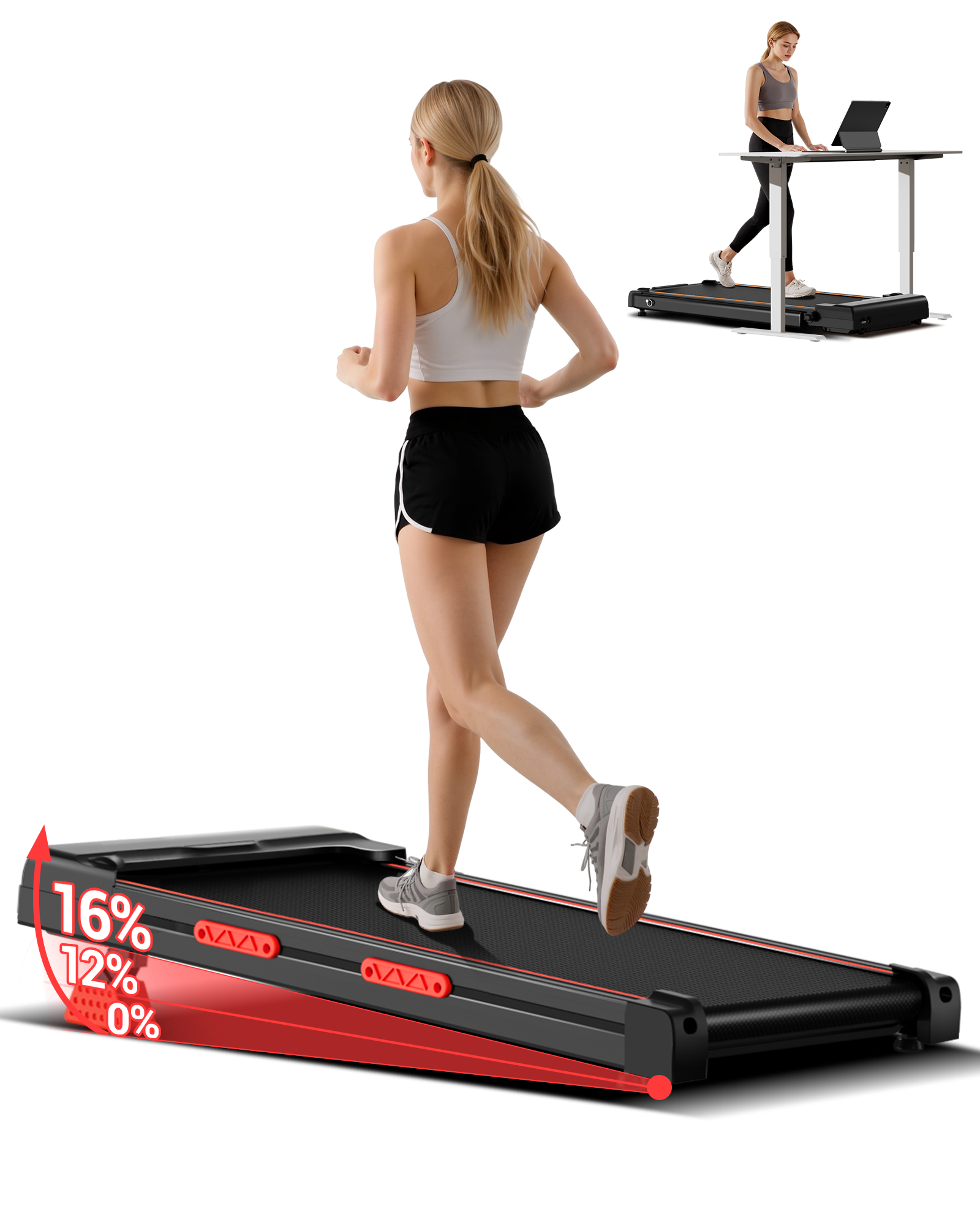 Umay X5 Walking Pad with 16% Incline Max 10 kmh