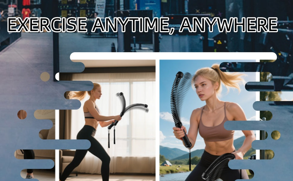 04 EXERCISE ANYTIME, ANYWHERE _ Umay Portable Cordless Battle Rope Weighted for Strength Workout (2 PCS)