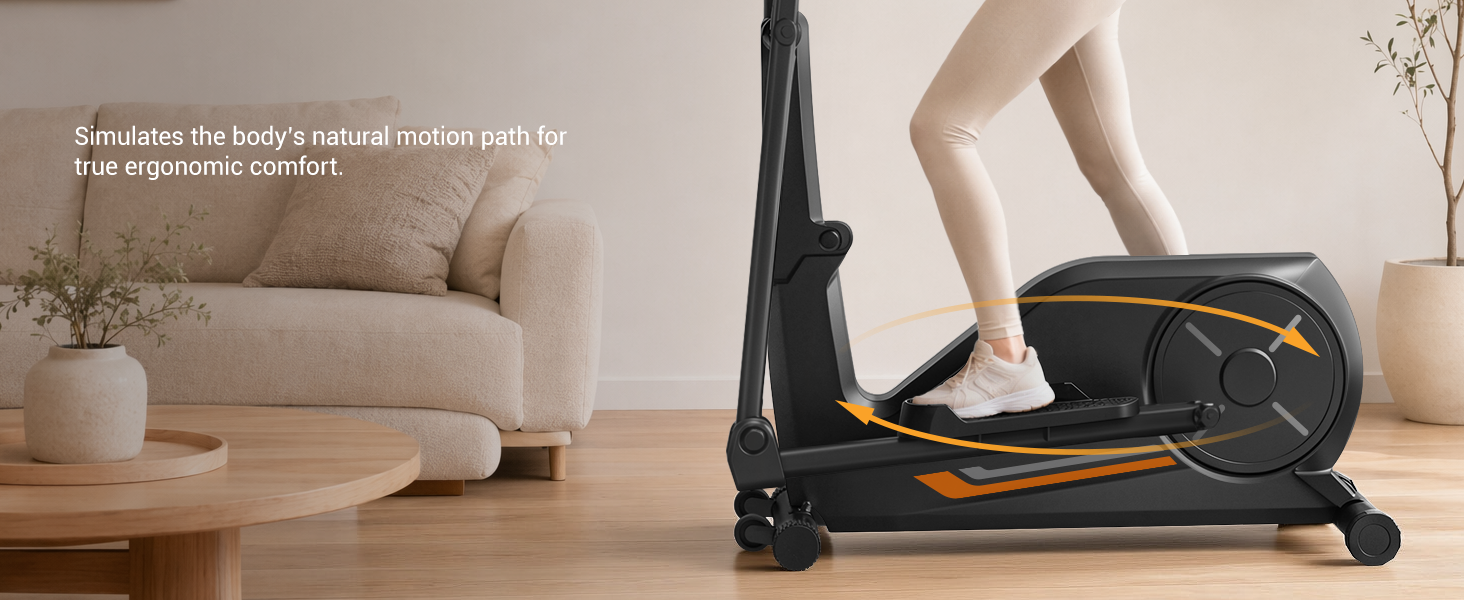 10 Natural Body Motion Ergonomic Elliptical Trajectory - Simulates the body's natural motion _ Umay ET30 Hyper-Quiet Magnetic Elliptical Machine