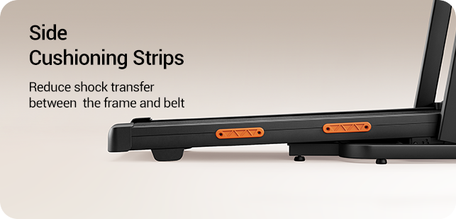 Triple Shock Absorption for Reduced Joints Impact 2 _Umay X5FD 40% Incline Foldable Treadmill with Dual Handle Bar 10 KMH