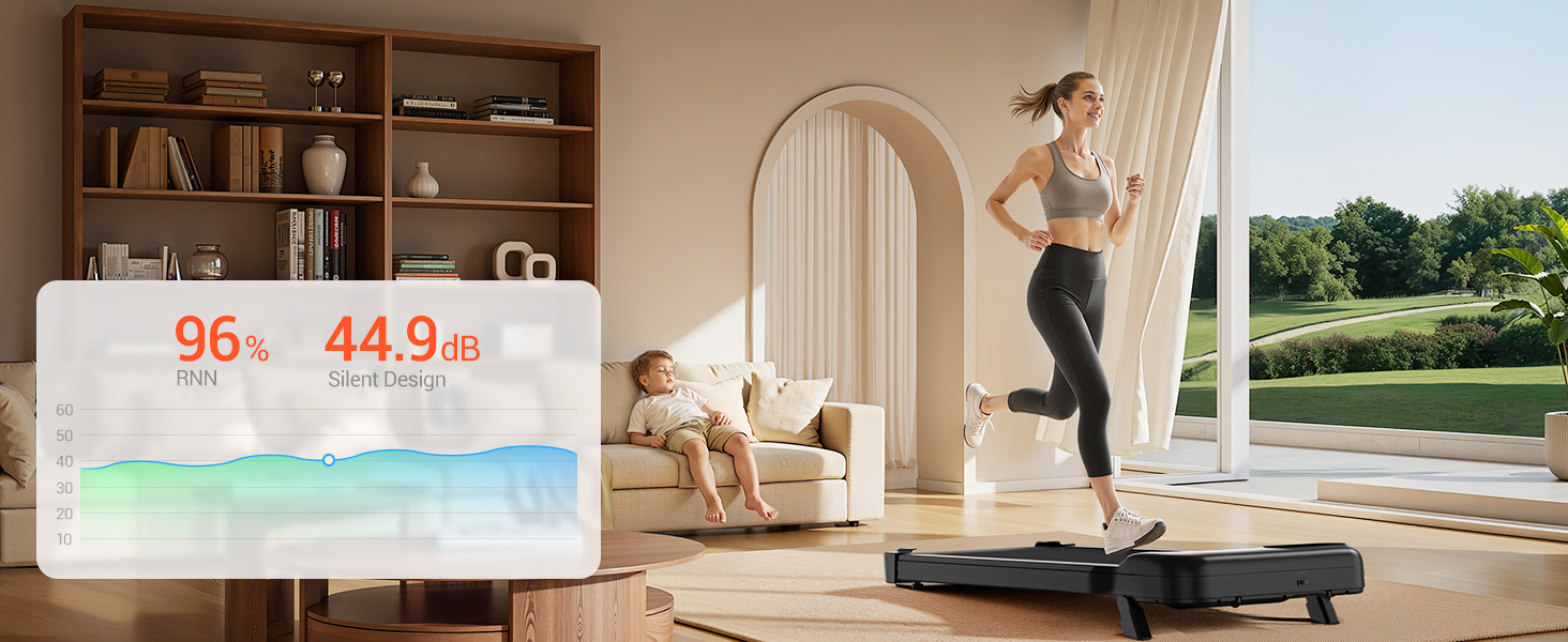 Quiet Brushless Motor_Umay U17 4-in-1 Multi-Mode Walking Pad