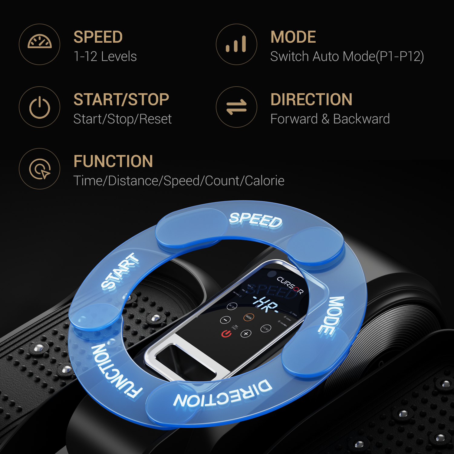 Cursor C5 unter Schreibtisch Elliptischer Maschine, elektrische sitzende Pedal -Übende